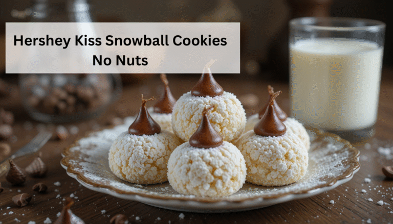 Hershey Kiss Snowball Cookies No Nuts Recipe USA