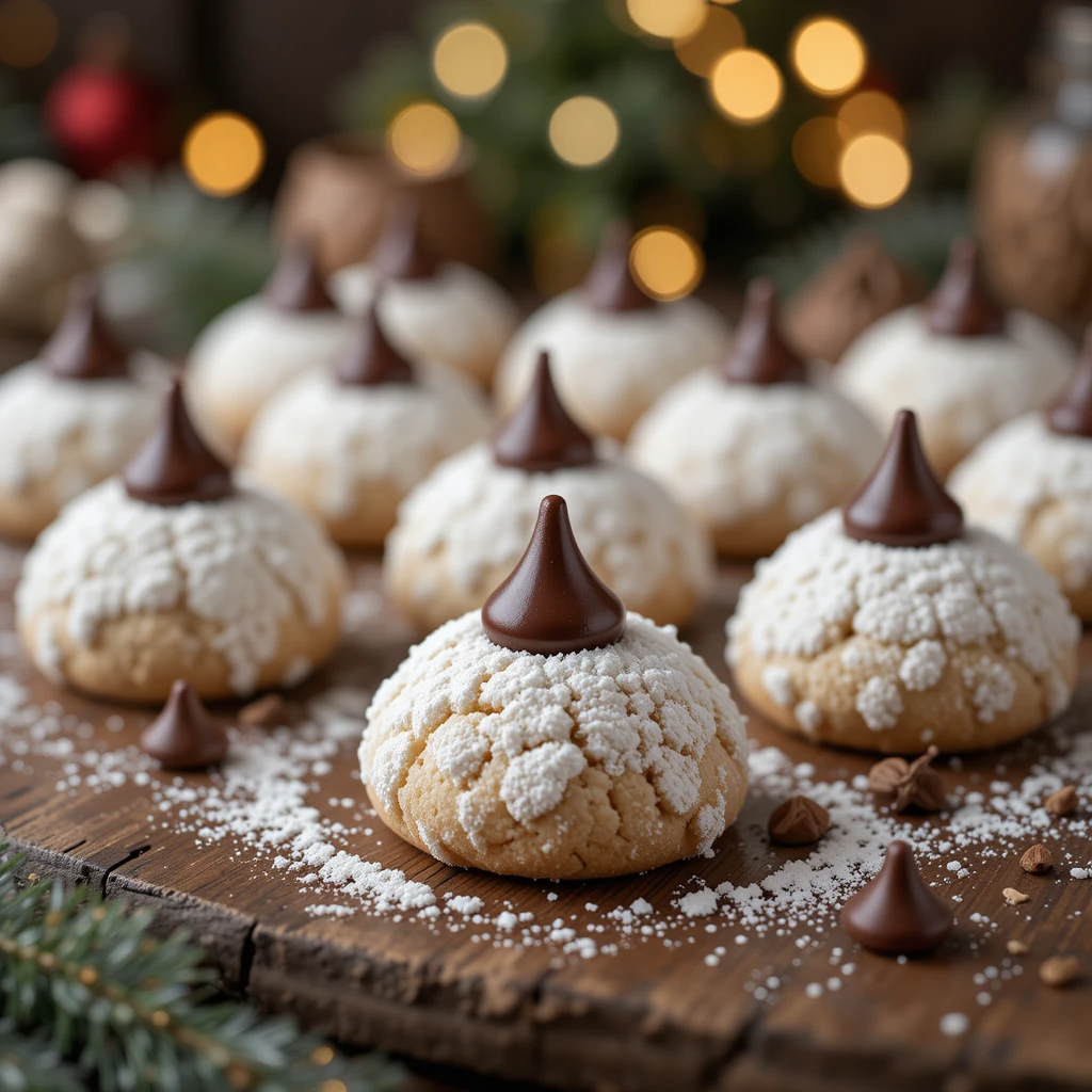Hershey Kiss Snowball Cookies No Nuts Recipe USA