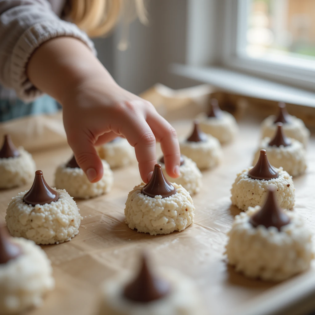 Hershey Kiss Snowball Cookies No Nuts Recipe USA