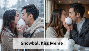 Snowball Kiss Meme USA Viral Trend & Pictures